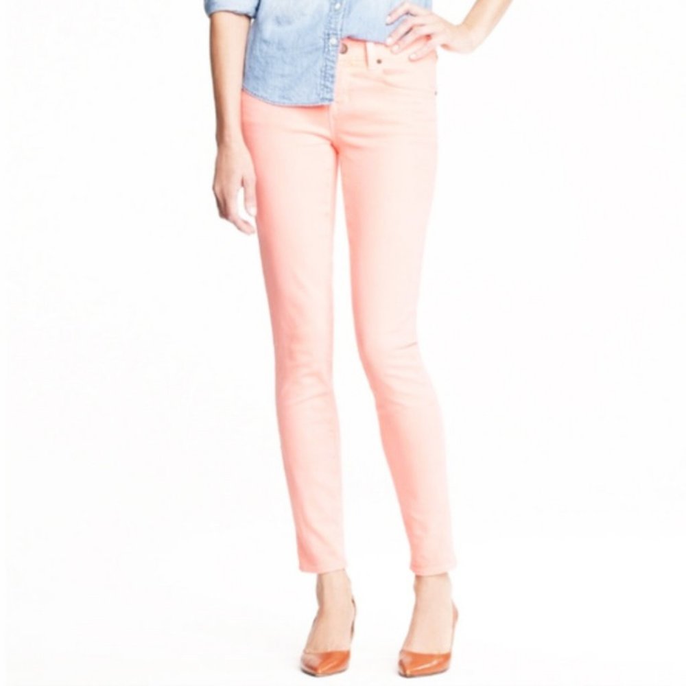 Garment Dyed Toothpick Ankle Jean